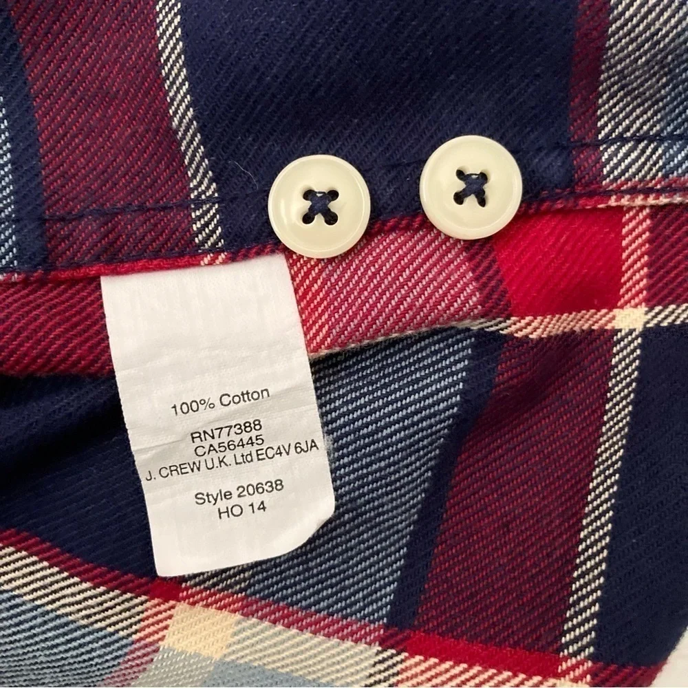 NWOT J. Crew Heavyweight Flannel | Size XL